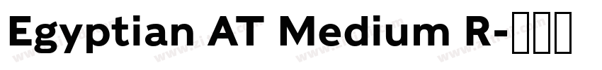Egyptian AT Medium R字体转换 Egyptian AT Medium R字体转换